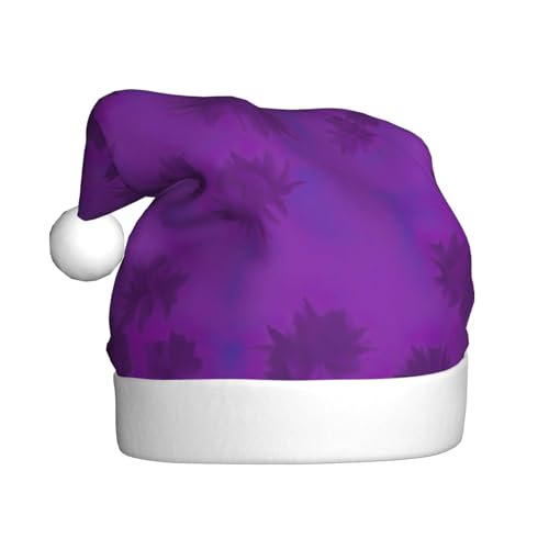 LEVNDIEJ Purple Haze04 Weihnachtsmütze für Erwachsene, Weihnachtsmütze, Urlaub für Unisex, Weihnachtsmütze für Neujahr, festliche Party von LEVNDIEJ