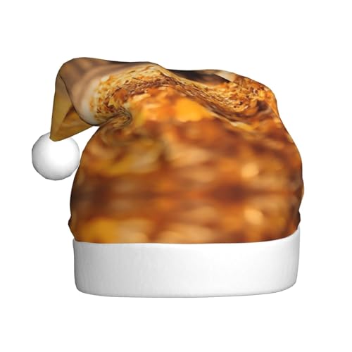 LEVNDIEJ Schöne Herbst-HD-Weihnachtsmannmütze, Erwachsene, Weihnachtsmütze, Urlaub für Unisex, Weihnachtsmütze für Neujahrsparty von LEVNDIEJ