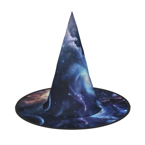 LEVNDIEJ Sonnensystem Druck Halloween Hexenhut Hexenkostüm Frauen Cosplay Party Zauberer Hut Zubehör für Frauen LEVNDIEJ Sonnensystem Druck Halloween Hexenhut Hexenkostüm Frauen Cosplay Party Zauberer Hut Zubehör für Frauen von LEVNDIEJ