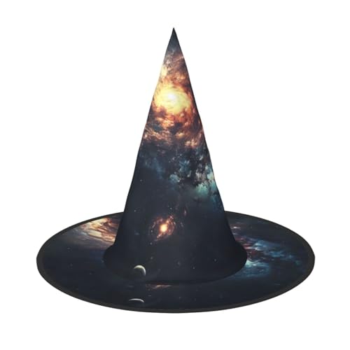 LEVNDIEJ Sonnensystem Druck Halloween Hexenhut Hexenkostüm Frauen Cosplay Party Zauberer Hut Zubehör für Frauen LEVNDIEJ Sonnensystem Druck Halloween Hexenhut Hexenkostüm Frauen Cosplay Party Zauberer Hut Zubehör für Frauen von LEVNDIEJ