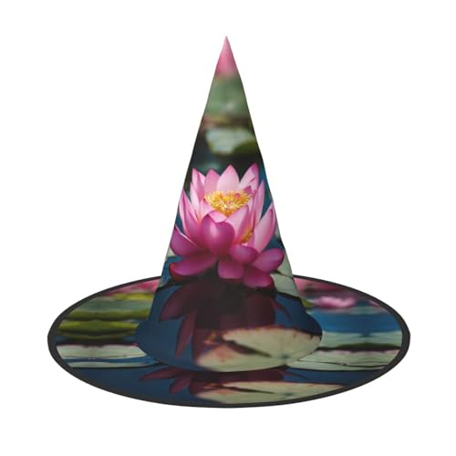 LEVNDIEJ Spirit Of The Lotus Print Halloween Hexenhut Hexenkostüm Frauen Cosplay Party Zauberer Hut Zubehör für Frauen LEVNDIEJ Spirit Of The Lotus Print Halloween Hexenhut Hexenkostüm Frauen Cosplay Party Zauberer Hut Zubehör für Frauen von LEVNDIEJ