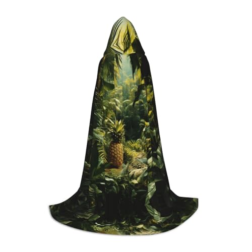 LEVNDIEJ Umhang mit Kapuze für Damen und Herren, Ananasgrün, Mittelalter-Kostüm, Umhang für Halloween, Maskerade, Cosplay, Schwarz, Large LEVNDIEJ Umhang mit Kapuze für Damen und Herren, Ananasgrün, Mittelalter-Kostüm, Umhang für Halloween, Maskerade, Cosplay, Schwarz, Large von LEVNDIEJ
