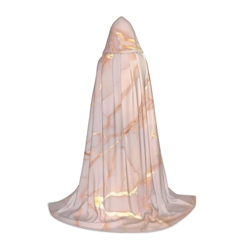 LEVNDIEJ Umhang mit Kapuze für Damen und Herren, Rotgold, Marmor-Druck, Mittelalter-Kostüm, Umhang für Halloween, Maskerade, Cosplay, Schwarz, Small LEVNDIEJ Umhang mit Kapuze für Damen und Herren, Rotgold, Marmor-Druck, Mittelalter-Kostüm, Umhang für Halloween, Maskerade, Cosplay, Schwarz, Small von LEVNDIEJ