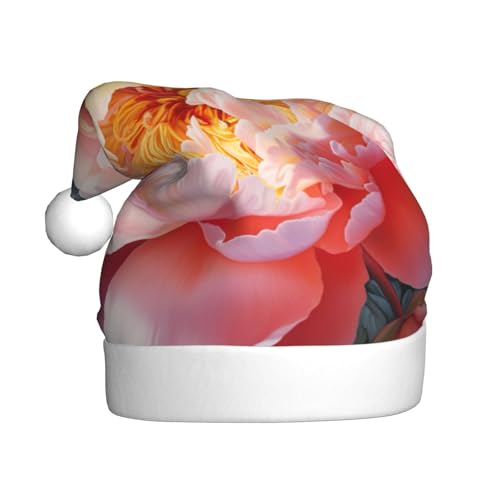 LEVNDIEJ Weihnachtsmütze, Pfingstrose, für Erwachsene, Weihnachtsmütze, Urlaub für Unisex, Weihnachtsmütze für Neujahr, festliche Party LEVNDIEJ Weihnachtsmütze, Pfingstrose, für Erwachsene, Weihnachtsmütze, Urlaub für Unisex, Weihnachtsmütze für Neujahr, festliche Party von LEVNDIEJ