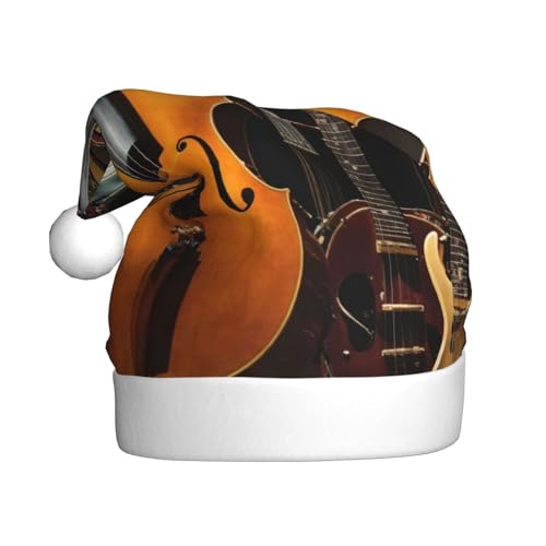 LEVNDIEJ Weihnachtsmütze mit E-Gitarre für Erwachsene, Weihnachtsmütze, Feiertag für Unisex, Weihnachtsmütze für Neujahr, festliche Party LEVNDIEJ Weihnachtsmütze mit E-Gitarre für Erwachsene, Weihnachtsmütze, Feiertag für Unisex, Weihnachtsmütze für Neujahr, festliche Party von LEVNDIEJ