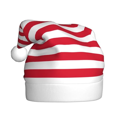 LEVNDIEJ Weihnachtsmütze mit Flagge von Monaco, für Erwachsene, Weihnachtsmütze, Feiertag für Unisex, Weihnachtsmütze für Neujahrsparty von LEVNDIEJ