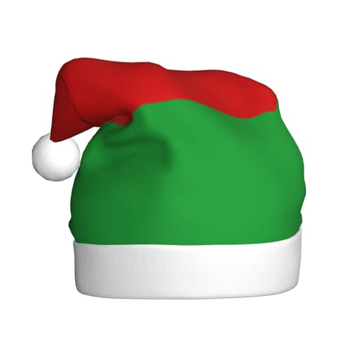 LEVNDIEJ Weihnachtsmütze mit Flagge von Weißrussland, für Erwachsene, Weihnachtsmütze, Feiertag für Unisex, Weihnachtsmütze für Neujahrsparty von LEVNDIEJ