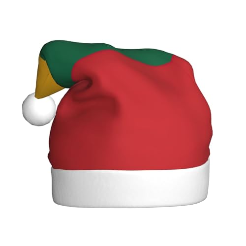 LEVNDIEJ Weihnachtsmütze mit litauischer Flagge für Erwachsene, Weihnachtsmütze, Feiertag für Unisex, Weihnachtsmütze für Neujahrsparty von LEVNDIEJ