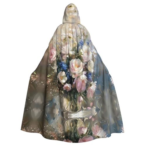 Leichte, romantische Blumen für Erwachsene, Halloween-Party, Umhang, stilvolles Kürbis-Thema, Zauberer-Robe, Cosplay-Kostüm, Schwarz Leichte, romantische Blumen für Erwachsene, Halloween-Party, Umhang, stilvolles Kürbis-Thema, Zauberer-Robe, Cosplay-Kostüm, Schwarz von LEVNDIEJ