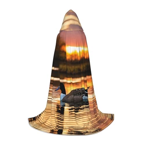 Loon Nature Kapuzenumhang mit Vogel-Druck, für Damen und Herren, Mittelalter-Kostüm, Umhang für Halloween, Maskerade, Cosplay, Schwarz, Large Loon Nature Kapuzenumhang mit Vogel-Druck, für Damen und Herren, Mittelalter-Kostüm, Umhang für Halloween, Maskerade, Cosplay, Schwarz, Large von LEVNDIEJ