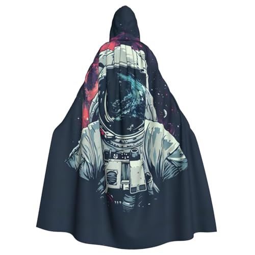 Mond-Astronauten-Umhang für Erwachsene, Halloween-Party, Umhang, stilvolles Kürbis-Thema, mit Kapuze, Zauberer-Robe, Cosplay-Kostüm, Schwarz Mond-Astronauten-Umhang für Erwachsene, Halloween-Party, Umhang, stilvolles Kürbis-Thema, mit Kapuze, Zauberer-Robe, Cosplay-Kostüm, Schwarz von LEVNDIEJ