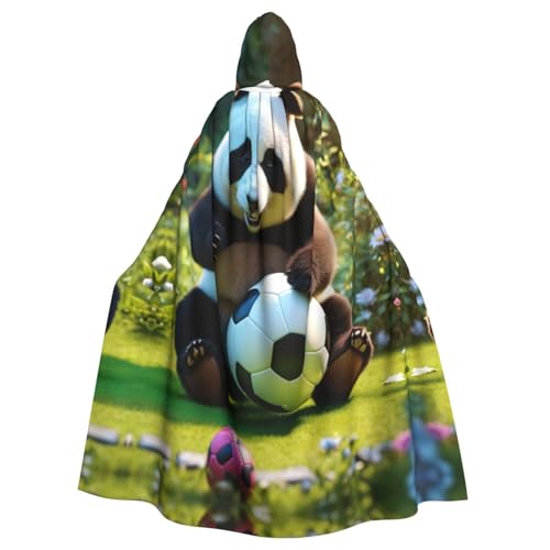 Panda Erwachsenen-Halloween-Party-Umhang, stilvolles Kürbis-Thema, Zauberer-Robe, Cosplay-Kostüm, Schwarz Panda Erwachsenen-Halloween-Party-Umhang, stilvolles Kürbis-Thema, Zauberer-Robe, Cosplay-Kostüm, Schwarz von LEVNDIEJ