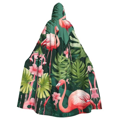 Pinker Flamingo Halloween-Party-Umhang für Erwachsene, stilvolles Kürbis-Thema, Zauberer-Robe, Cosplay-Kostüme Pinker Flamingo Halloween-Party-Umhang für Erwachsene, stilvolles Kürbis-Thema, Zauberer-Robe, Cosplay-Kostüme von LEVNDIEJ