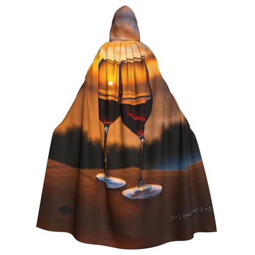 Rotwein-Halloween-Party-Umhang für Erwachsene, stilvolles Kürbis-Thema, Zauberer-Robe, Cosplay-Kostüme Rotwein-Halloween-Party-Umhang für Erwachsene, stilvolles Kürbis-Thema, Zauberer-Robe, Cosplay-Kostüme von LEVNDIEJ