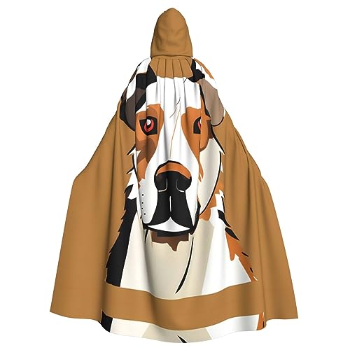 Süßer Tier-Bauernhof-Hund für Erwachsene, Halloween-Party-Umhang, stilvolles Kürbis-Thema, mit Kapuze, Zauberer-Robe, Cosplay-Kostüm, Schwarz Süßer Tier-Bauernhof-Hund für Erwachsene, Halloween-Party-Umhang, stilvolles Kürbis-Thema, mit Kapuze, Zauberer-Robe, Cosplay-Kostüm, Schwarz von LEVNDIEJ