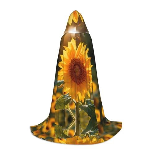 Umhang mit Kapuze und kleinem Gänseblümchen-Druck, für Damen und Herren, Mittelalter-Kostüm, Umhang für Halloween, Maskerade, Cosplay, Schwarz, Small Umhang mit Kapuze und kleinem Gänseblümchen-Druck, für Damen und Herren, Mittelalter-Kostüm, Umhang für Halloween, Maskerade, Cosplay, Schwarz, Small von LEVNDIEJ