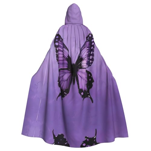 Umhang mit Schmetterlings-Aufdruck, für Halloween, Kapuzenumhang für Männer und Frauen, Cosplay, Mittelalterliche Bademäntel, Maskerade-Kostüm Umhang mit Schmetterlings-Aufdruck, für Halloween, Kapuzenumhang für Männer und Frauen, Cosplay, Mittelalterliche Bademäntel, Maskerade-Kostüm von LEVNDIEJ