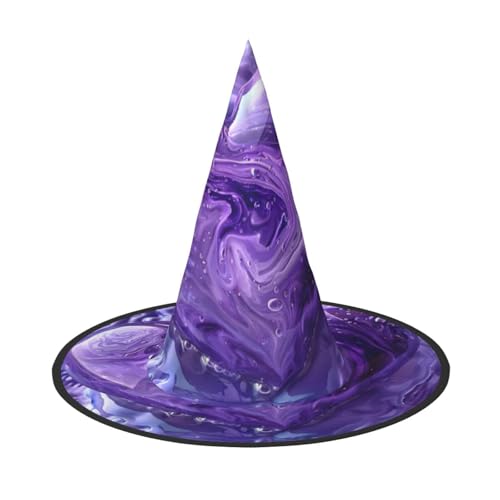 Violetter Halloween-Hexenhut, Hexenkostüm, Damen, Cosplay, Party, Zaubererhut, Zubehör für Frauen Violetter Halloween-Hexenhut, Hexenkostüm, Damen, Cosplay, Party, Zaubererhut, Zubehör für Frauen von LEVNDIEJ