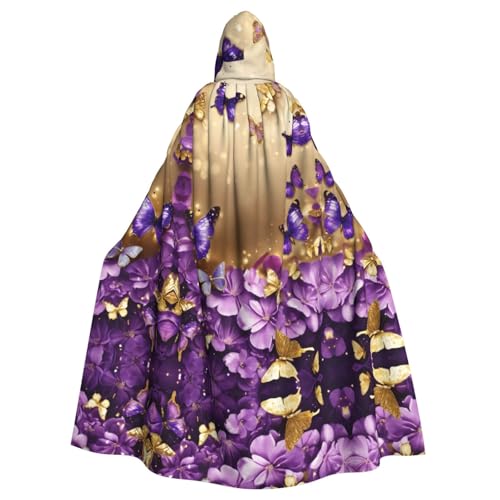 Violetter Schmetterling für Erwachsene, Halloween-Party, Umhang, stilvolles Kürbis-Thema, Zauberer-Robe, Cosplay-Kostüme Violetter Schmetterling für Erwachsene, Halloween-Party, Umhang, stilvolles Kürbis-Thema, Zauberer-Robe, Cosplay-Kostüme von LEVNDIEJ