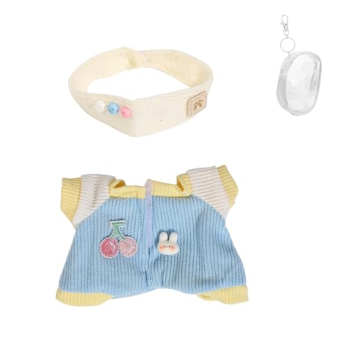 Kleidung Set für 17 cm Puppe, Hut Anzug Ornamente Zubehör Set für Jede 17cm/ 6,7Zoll Puppe [Mit Puppe Kleidung Aufbewahrungstasche] (NO.9) von LEWOTE
