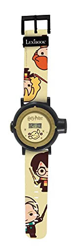 Lexibook Einstellbare Digitale Projektionsuhr-20 Bilder Harry Potter-für Kinder/Jungen-Schwarz und Gold DMW050HP von Lexibook