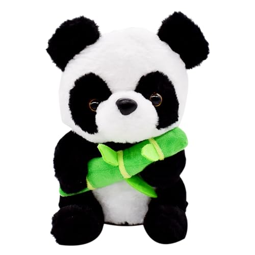LEZYHIU Panda Plüschtiere, Panda Puppe Plüsch Bamboo Tier Plüschfigur Stofftier aus Weichem Angenehmen Material Kuscheltier Ausgestopftes für Kinder Kuscheltier 25 cm von LEZYHIU