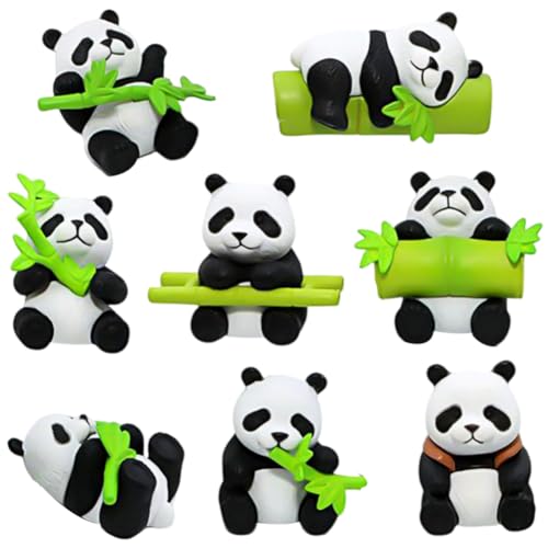 Panda Ornamente, 8 Stück Panda Figure, Panda Cupcake Figuren Ornamente Panda DIY Bonsai Dekor Handwerk Dekoration Kinder Geburtstags Party Dekoration Panda Ornamente, 8 Stück Panda Figure, Panda Cupcake Figuren Ornamente Panda DIY Bonsai Dekor Handwerk Dekoration Kinder Geburtstags Party Dekoration von LEZYHIU