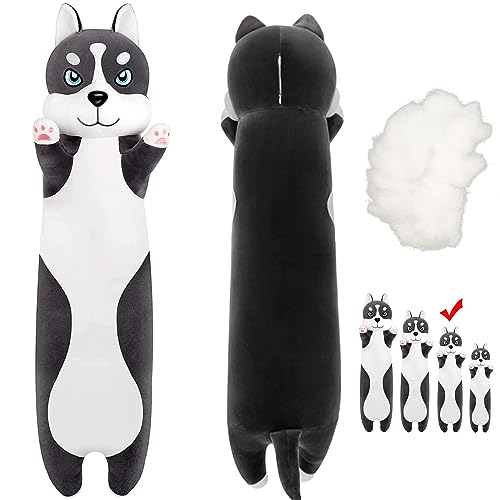 LEcylankEr Husky Kuscheltier 50/70/90/110 cm Weicher Kuscheltier Hund, Hunde Plüschtier Kissen, Husky Plüschtier für Kinder Erwachsene, Süßes Geschenk für Geburtstag Weihnachten Valentinstag (70cm) LEcylankEr Husky Kuscheltier 50/70/90/110 cm Weicher Kuscheltier Hund, Hunde Plüschtier Kissen, Husky Plüschtier für Kinder Erwachsene, Süßes Geschenk für Geburtstag Weihnachten Valentinstag (70cm) von LEcylankEr