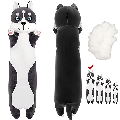 LEcylankEr Husky Kuscheltier 50/70/90/110 cm Weicher Kuscheltier Hund, Hunde Plüschtier Kissen, Husky Plüschtier für Kinder Erwachsene, Süßes Geschenk für Geburtstag Weihnachten Valentinstag (110cm) LEcylankEr Husky Kuscheltier 50/70/90/110 cm Weicher Kuscheltier Hund, Hunde Plüschtier Kissen, Husky Plüschtier für Kinder Erwachsene, Süßes Geschenk für Geburtstag Weihnachten Valentinstag (110cm) von LEcylankEr