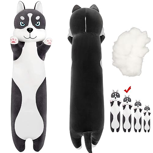 LEcylankEr Husky Kuscheltier 50/70/90/110 cm Weicher Kuscheltier Hund, Hunde Plüschtier Kissen, Husky Plüschtier für Kinder Erwachsene, Süßes Geschenk für Geburtstag Weihnachten Valentinstag (90cm) LEcylankEr Husky Kuscheltier 50/70/90/110 cm Weicher Kuscheltier Hund, Hunde Plüschtier Kissen, Husky Plüschtier für Kinder Erwachsene, Süßes Geschenk für Geburtstag Weihnachten Valentinstag (90cm) von LEcylankEr