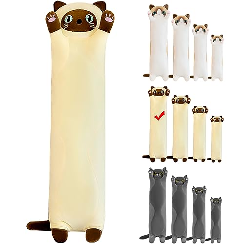 LEcylankEr Katze Kuscheltier 110cm Weiche Katze Plüsch Plüschtier Kissen Katze Stofftier Kuscheltiere für Kinder Freundin Kissen Spielzeug Geschenke für Geburtstag Weihnachten Valentinstag (Gelb, 110) LEcylankEr Katze Kuscheltier 110cm Weiche Katze Plüsch Plüschtier Kissen Katze Stofftier Kuscheltiere für Kinder Freundin Kissen Spielzeug Geschenke für Geburtstag Weihnachten Valentinstag (Gelb, 110) von LEcylankEr