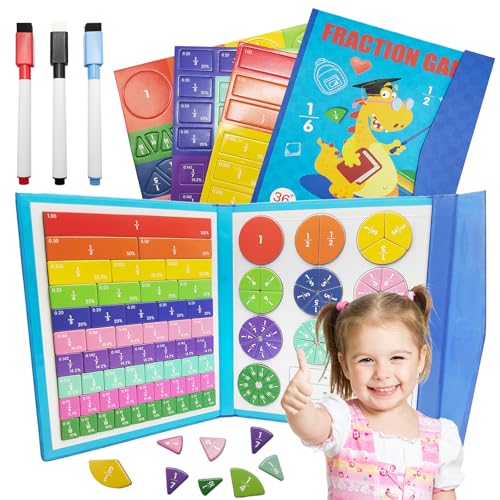 Bruchrechnen Material,Magnetic Bruchrechnen,Magnet Puzzle,Montessori Magnetisches Buch Bruchrechnung Puzzle für Kinder,1X1 Lernen Spiel für Homeschool Geschenke Zur Einschulung. Bruchrechnen Material,Magnetic Bruchrechnen,Magnet Puzzle,Montessori Magnetisches Buch Bruchrechnung Puzzle für Kinder,1X1 Lernen Spiel für Homeschool Geschenke Zur Einschulung. von LFBEST