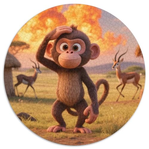 AFFE Puzzle 1000 Teile Schwer Puzzle Spielzeug Lernspiel Impossible Tiere Herausforderungsspielzeug Für Erwachsene Und Kinder Ab 12 Jahren 1000pcs (67.5x67.5cm) von LFVBASOYU