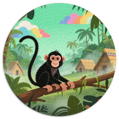 AFFE Puzzle 1000-teilige Schwer Puzzle Spielzeug Lernspiel Impossible Tiere Herausforderung Spielzeug Für Erwachsene Kinder 1000pcs (67.5x67.5cm) von LFVBASOYU