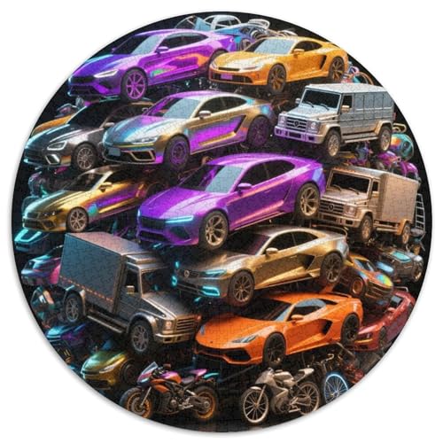 Auto Puzzle 1000 Teile Schwer Puzzle Spielzeug Lernspiel Impossible Fahrzeug Herausforderungsspielzeug Für Erwachsene Und Kinder in Bewährter 1000pcs (67.5x67.5cm) von LFVBASOYU
