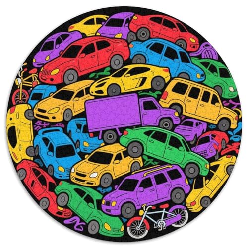 Auto Puzzle 1000 Teile Schwer Puzzle Spielzeug Pädagogisches Spiel Impossible Fahrzeug Herausforderungsspielzeug Für Erwachsene Kinder 1000pcs (67.5x67.5cm) von LFVBASOYU