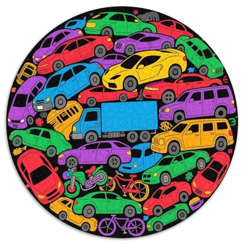 Auto Puzzle 1000-teilige Schwer Puzzle Spielzeug Lernspiel Impossible Fahrzeug Herausforderungsspielzeug Für Erwachsene Und Kinder Ab 12 Jahren 1000pcs (67.5x67.5cm) von LFVBASOYU