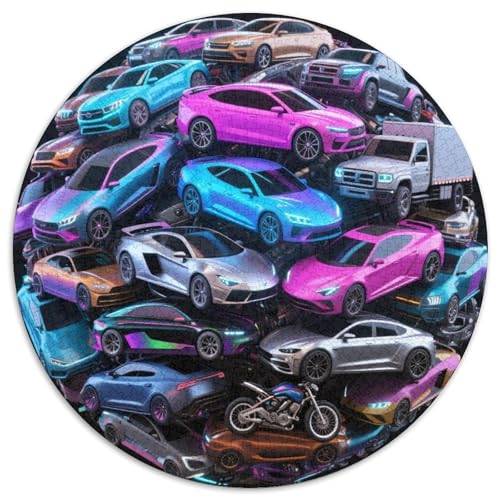 Auto Puzzles 1000 Teile Schwer Puzzle Spielzeug Lernspiel Impossible Fahrzeug Herausforderung Spielzeug Für Erwachsene Und Kinder Ab 12 Jahren 1000pcs (67.5x67.5cm) von LFVBASOYU