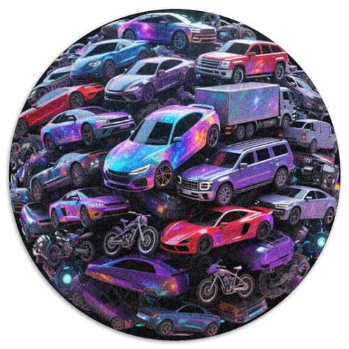Auto Puzzles 1000-teilige Schwer Puzzle Spielzeug Lernspiel Impossible Fahrzeug Herausforderungsspielzeug Für Erwachsene Kinder 1000pcs (67.5x67.5cm) von LFVBASOYU