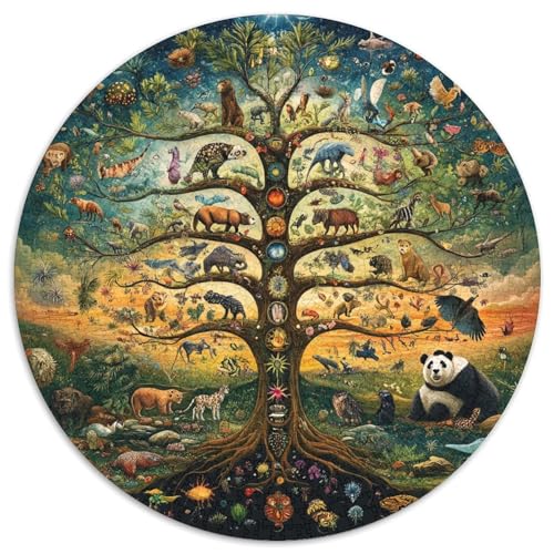 Baum des Lebens Puzzles 1000 Teile Schwer Puzzle Spielzeug Pädagogisches Spiel Impossible Herausforderung Spielzeug Für Erwachsene Und Kinder in Bewährter 1000pcs (67.5x67.5cm) von LFVBASOYU