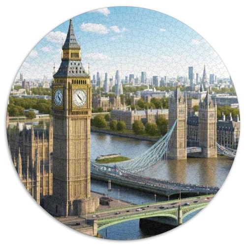Big Ben Architektur Puzzles 1000 Teile Schwer Puzzle Spielzeug Pädagogisches Spiel Impossible Gebäude Herausforderung Spielzeug Für Erwachsene Und Kinder in Bewährter 1000pcs (67.5x67.5cm) von LFVBASOYU