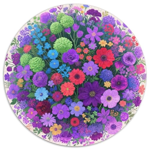 Blumen Puzzle 1000 Teile Schwer Puzzle Spielzeug Lernspiel Impossible Blumens and Plants Herausforderung Spielzeug Für Erwachsene Kinder 1000pcs (67.5x67.5cm) von LFVBASOYU