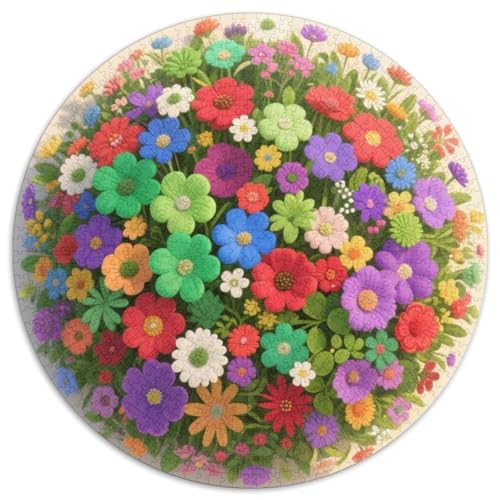 Blumen Puzzle 1000 Teile Schwer Puzzle Spielzeug Pädagogisches Spiel Impossible Blumens and Plants Herausforderungsspielzeug Für Erwachsene Kinder 1000pcs (67.5x67.5cm) von LFVBASOYU