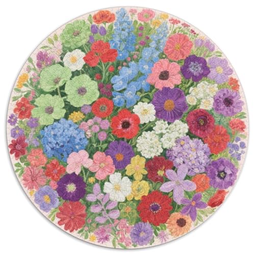 Blumen Puzzle 1000-teilige Schwer Puzzle Spielzeug Lernspiel Impossible Blumens and Plants Herausforderung Spielzeug Für Erwachsene Und Kinder in Bewährter 1000pcs (67.5x67.5cm) von LFVBASOYU