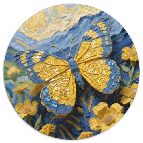 Butterfly Puzzle 1000-teilige Schwer Puzzle Spielzeug Lernspiel Impossible Dot Painted Color Painting Herausforderungsspielzeug Für Erwachsene Und Kinder Ab 12 Jahren 1000pcs (67.5x67.5cm) von LFVBASOYU