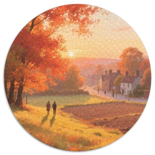 Country Road Puzzles 1000 Teile Schwer Puzzle Spielzeug Lernspiel Impossible Scenery Herausforderung Spielzeug Für Erwachsene Kinder 1000pcs (67.5x67.5cm) von LFVBASOYU