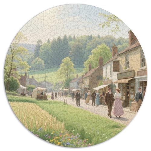 Country Road Puzzles 1000 Teile Schwer Puzzle Spielzeug Lernspiel Impossible Scenery Herausforderungsspielzeug Für Erwachsene Kinder 1000pcs (67.5x67.5cm) von LFVBASOYU