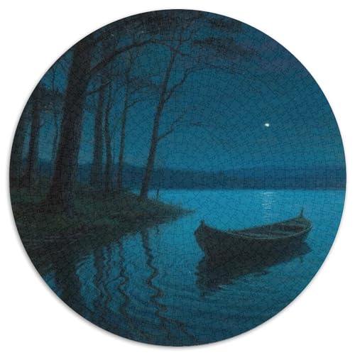 Das kleine Boot im Traum Puzzle 1000 Teile Schwer Puzzle Spielzeug Lernspiel Impossible fantastisch Herausforderungsspielzeug Für Erwachsene Und Kinder Ab 12 Jahren 1000pcs (67.5x67.5cm) von LFVBASOYU