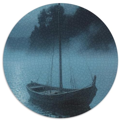 Das kleine Boot im Traum Puzzle 1000 Teile Schwer Puzzle Spielzeug Pädagogisches Spiel Impossible fantastisch Herausforderung Spielzeug Für Erwachsene Kinder 1000pcs (67.5x67.5cm) von LFVBASOYU