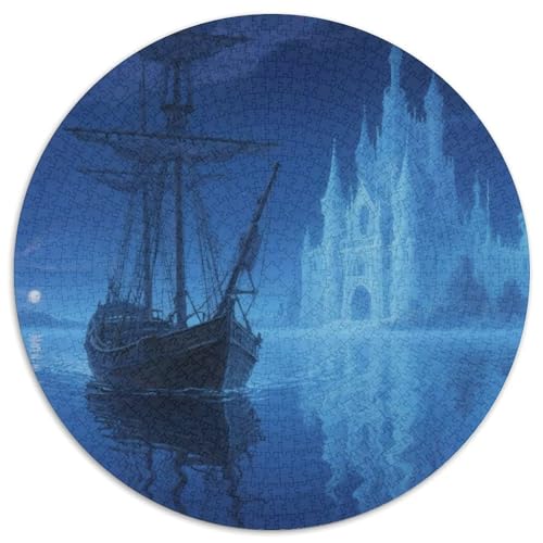 Das kleine Boot im Traum Puzzle 1000 Teile Schwer Puzzle Spielzeug Pädagogisches Spiel Impossible fantastisch Herausforderungsspielzeug Für Erwachsene Kinder 1000pcs (67.5x67.5cm) von LFVBASOYU